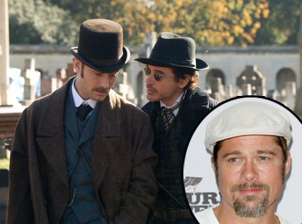 Jude Law, Robert Downey Jr., Sherlock Holmes, Brad Pitt Jude Law, Robert Downey Jr., Sherlock Holmes, Brad Pitt